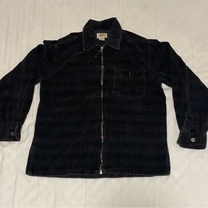 90s VTG Arizona Jean Company CORDUROY Shacket JACKET Medium Grunge Full Zip Y2K